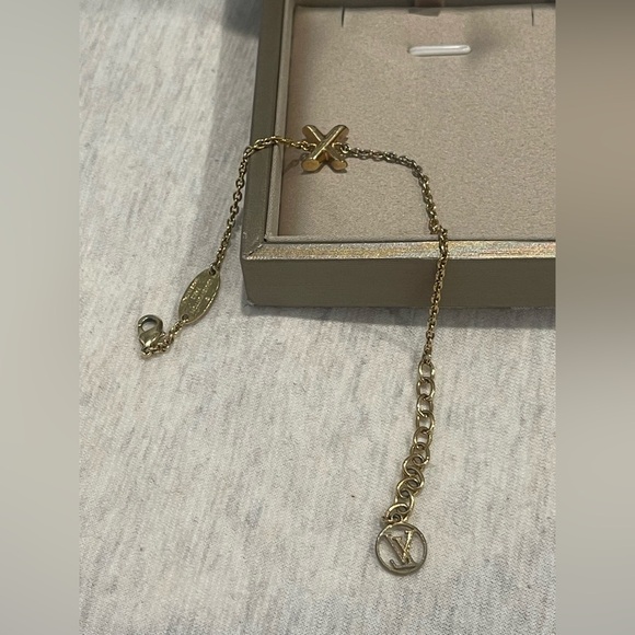 Louis Vuitton Gold Letter “X” Charm Bracelet - Picture 3 of 5